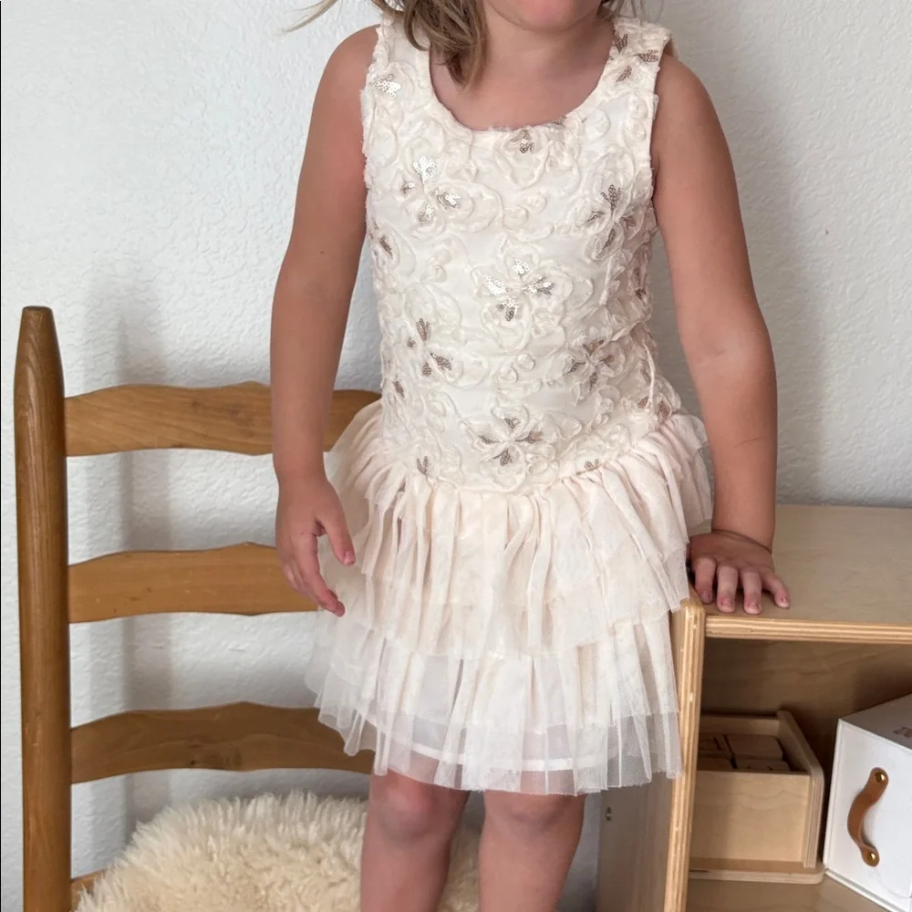 ZUNIE tutu mesh embellished dress whimsical ballerina playful dress